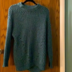 Teal high-neck sweater